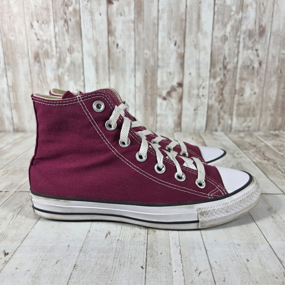 Converse Chuck Taylor All Star High Top Maroon Burgundy Canvas M9613 Womens 7